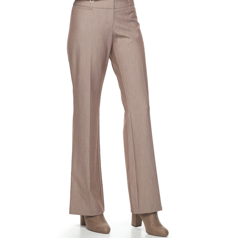 NWT Joe B Semi Flare Tan Trouser Dress Pants